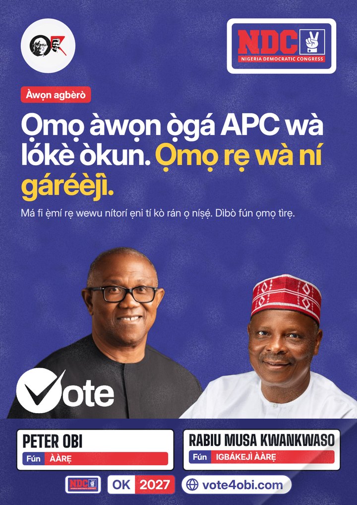 Ọmọ àwọn ọ̀gá APC wà lókè òkun. Ọmọ rẹ wà ní gáréèjì.