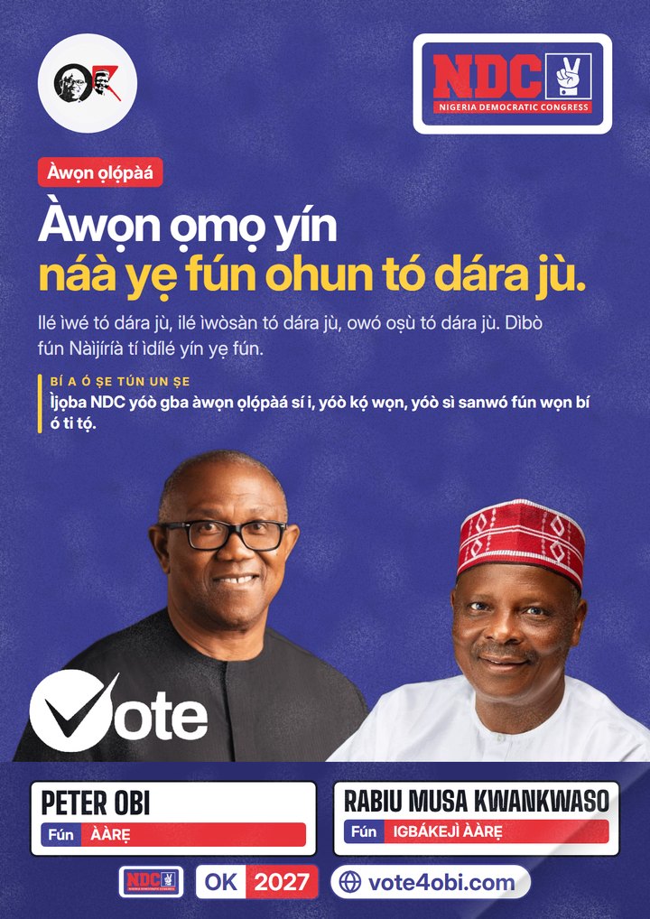 Ó yẹ kí àwọn ọmọ yín náà rí èyí tó dára jù.