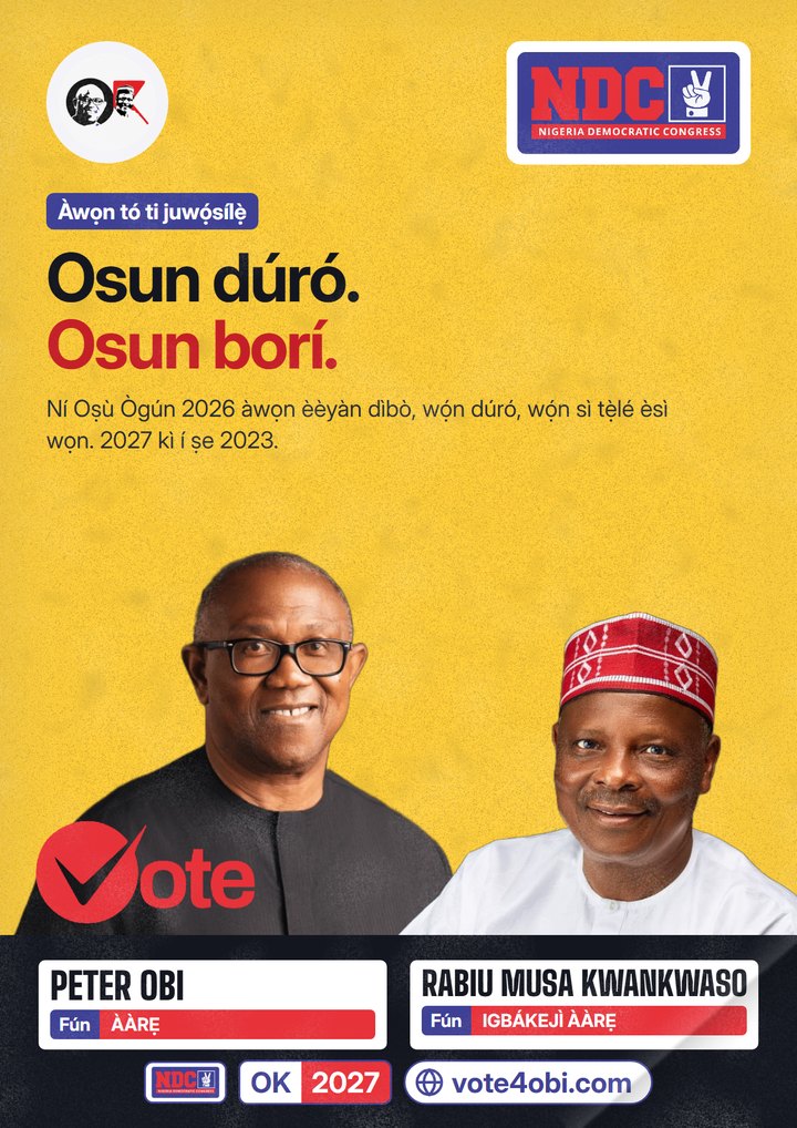Osun dúró. Osun borí.