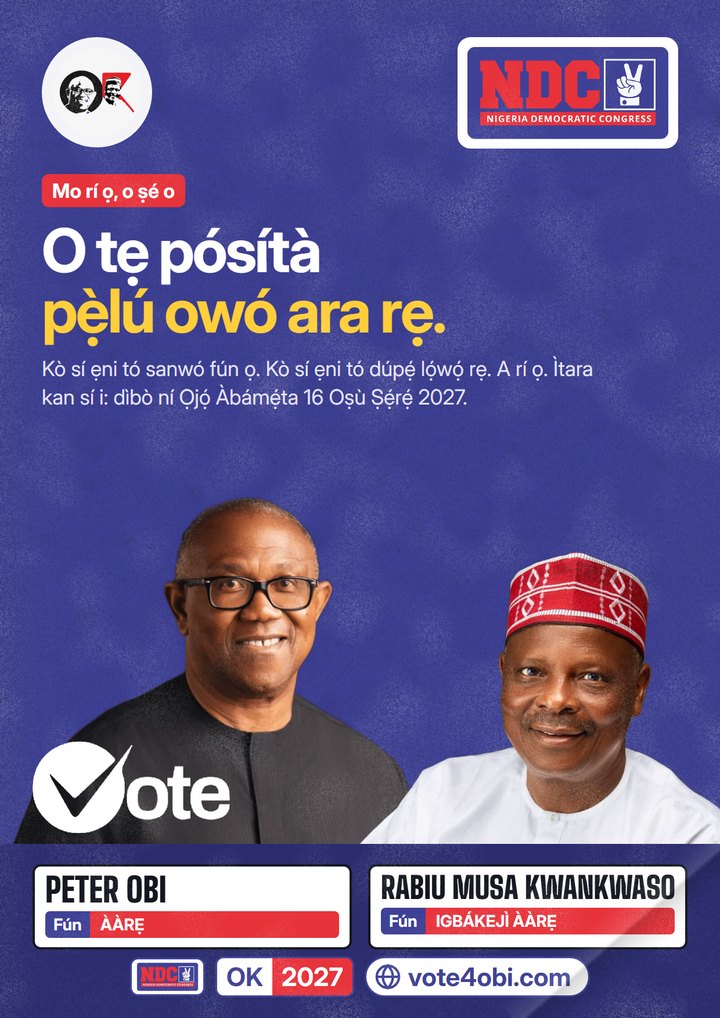 O fi owó ara rẹ tẹ pátákó ìpolongo.