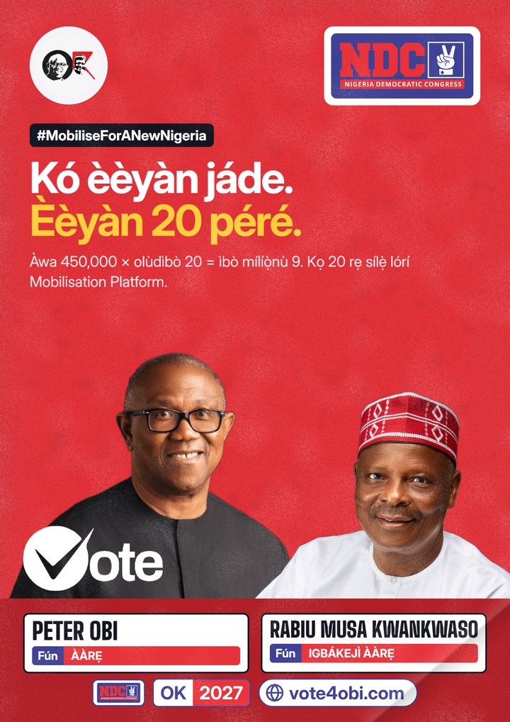 Kó èèyàn jọ. Èèyàn 20 péré.