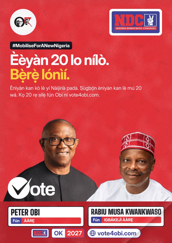 Èèyàn 20 ni o nílò. Bẹ̀rẹ̀ lónìí.
