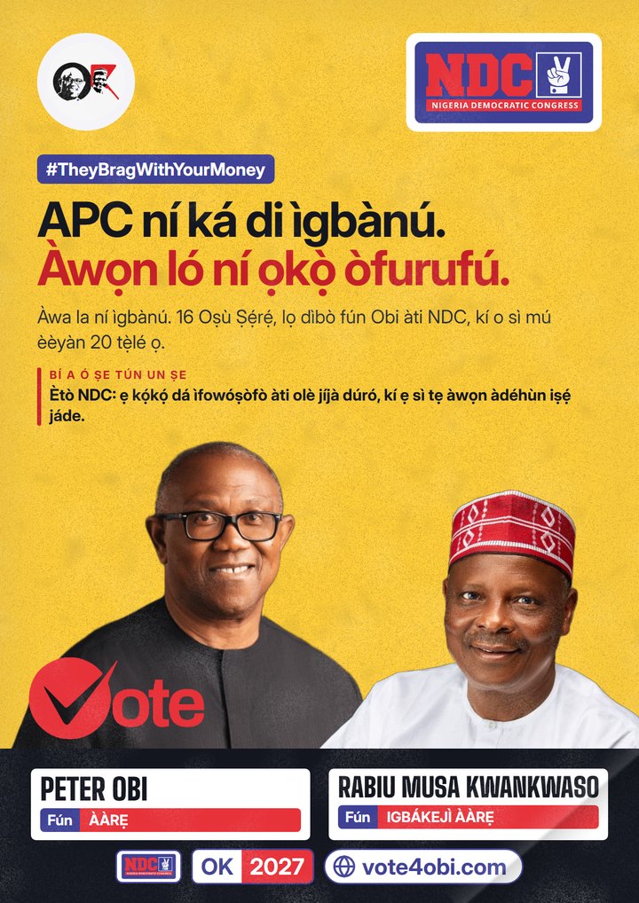APC ní ká di ìgbànú. Àwọn ló ní ọkọ̀ òfurufú.