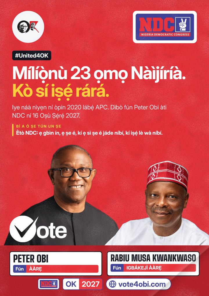 Mílíọ̀nù 23 ọmọ Nigeria. Kò sí iṣẹ́ rárá.