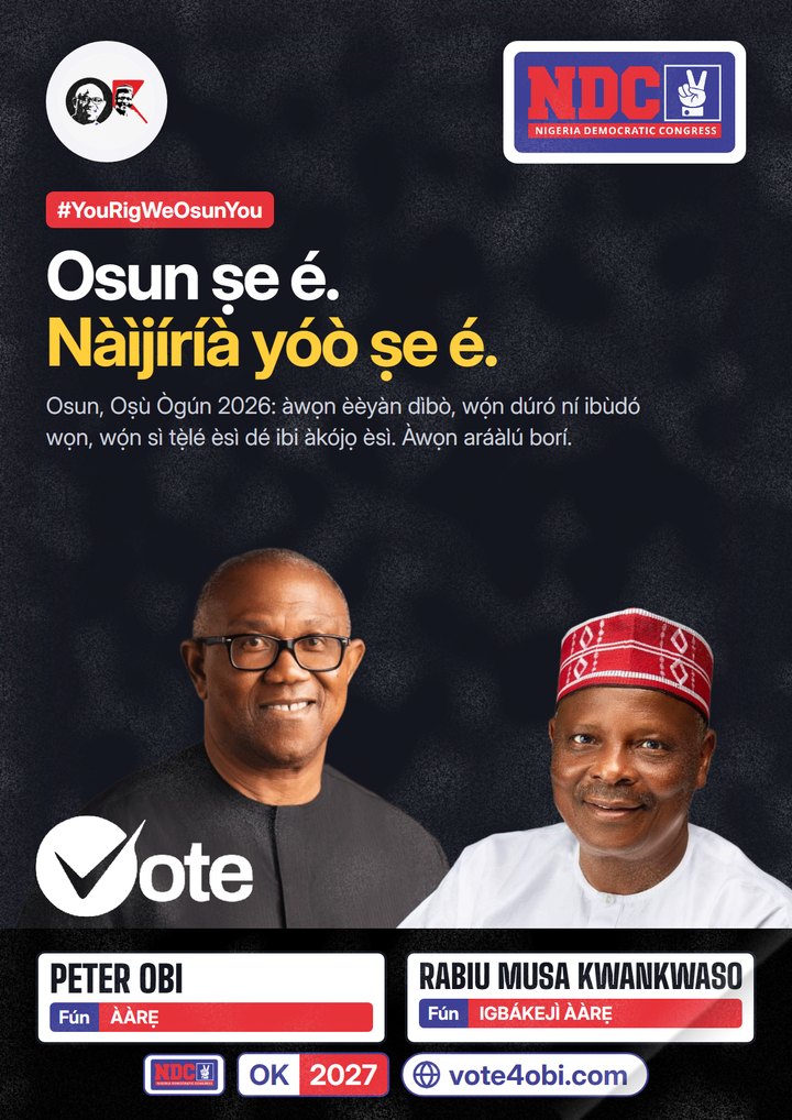 Osun ṣe é. Nigeria náà máa ṣe é.