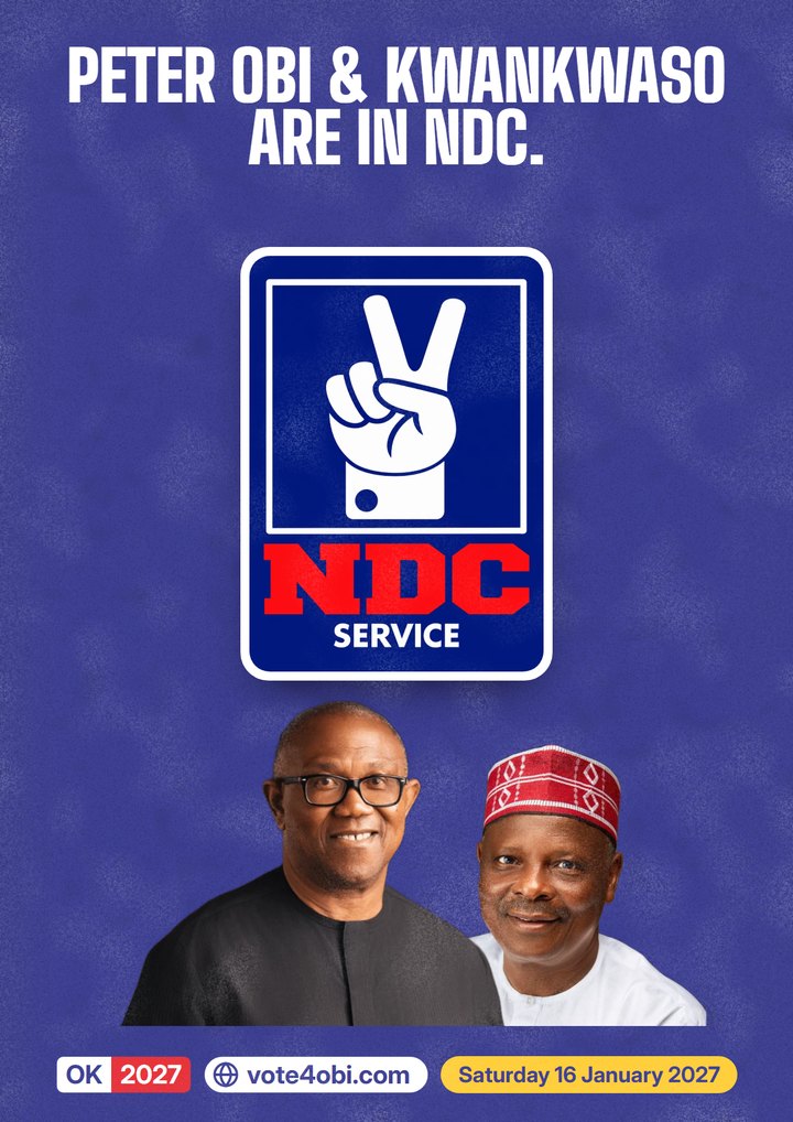 Peter Obi and Kwankwaso are in NDC