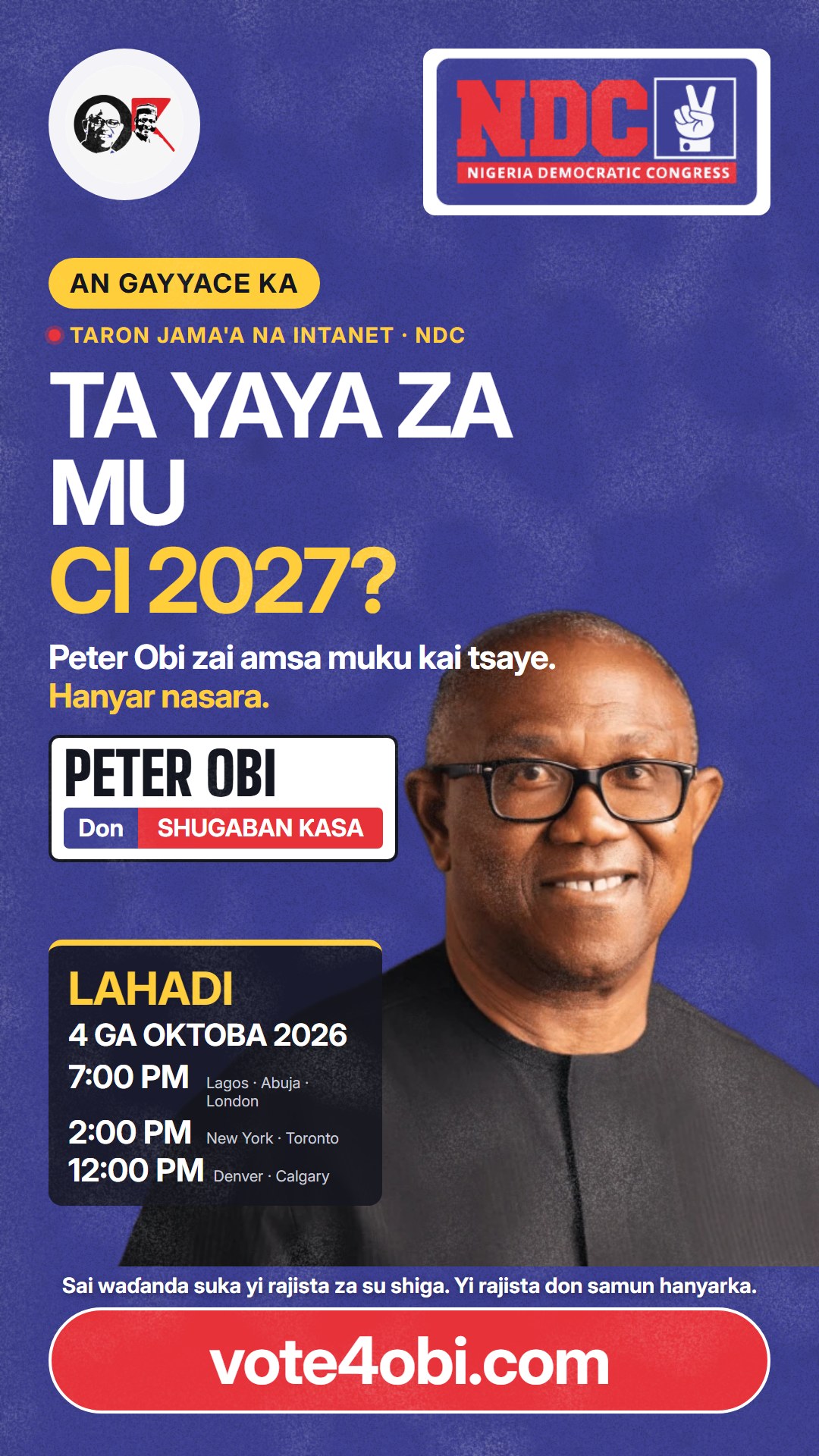 Ta yaya za mu ci 2027?