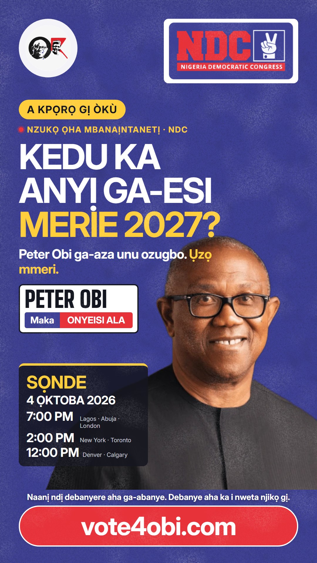 Kedu ka anyị ga-esi merie 2027?