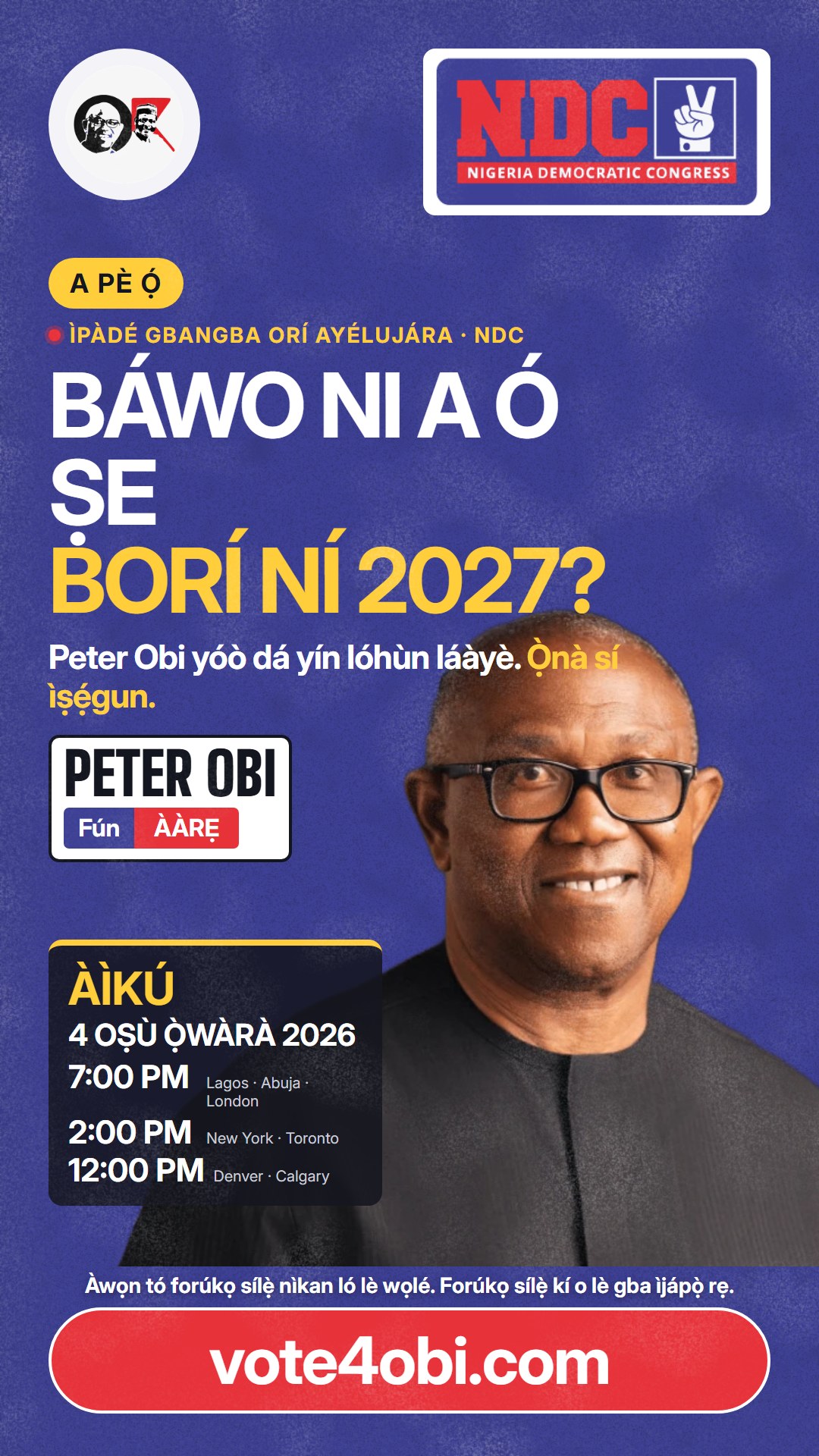 Báwo ni a ó ṣe borí ní 2027?